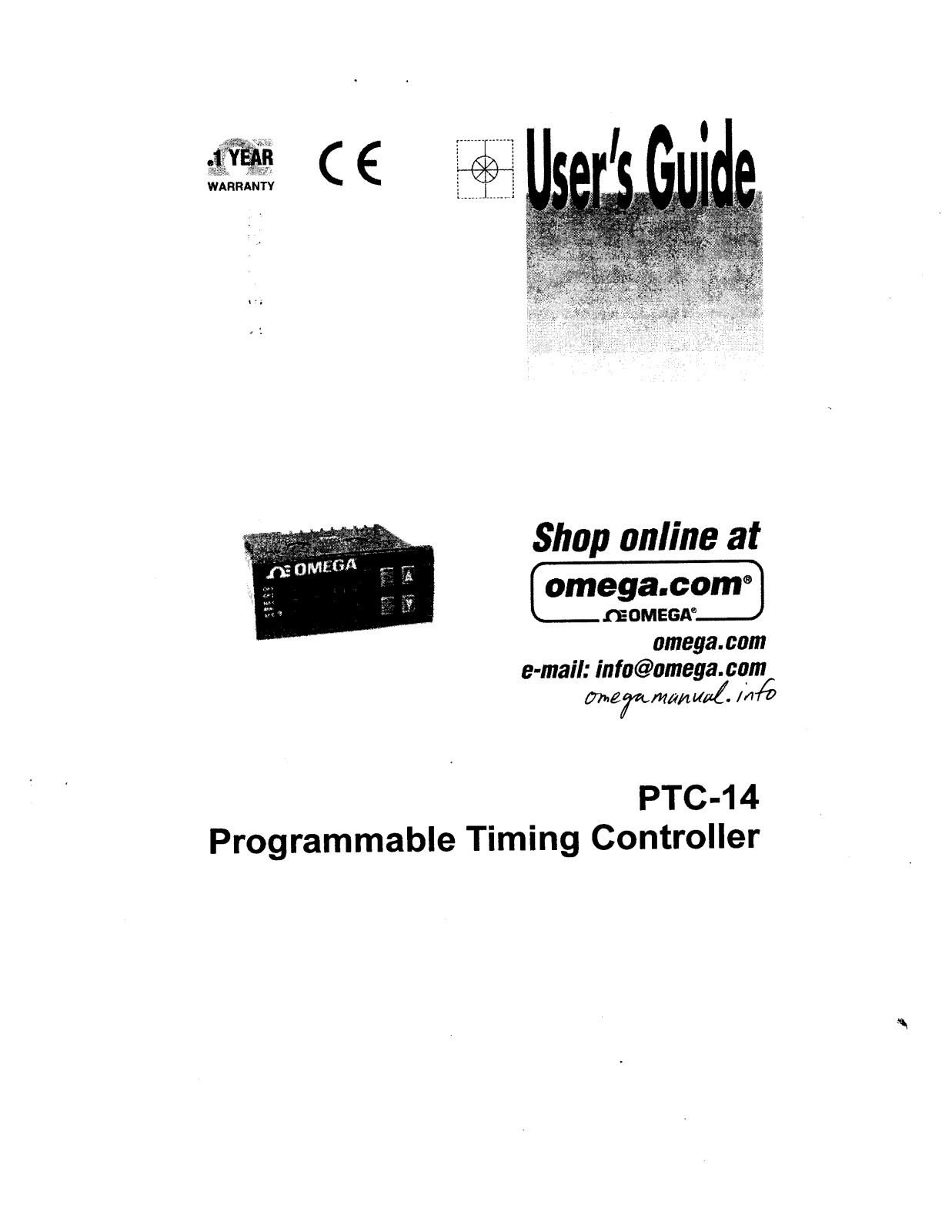 Omega PTC-14 User guide - ManualMachine.com