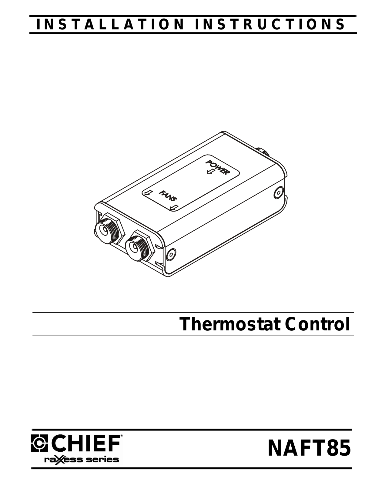 CHIEF NAFT85 User Manual