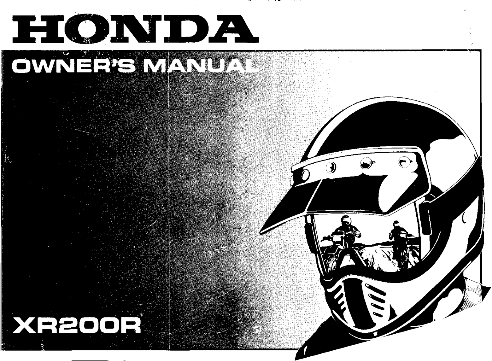 Honda XR200R 1989 Owner's Manual