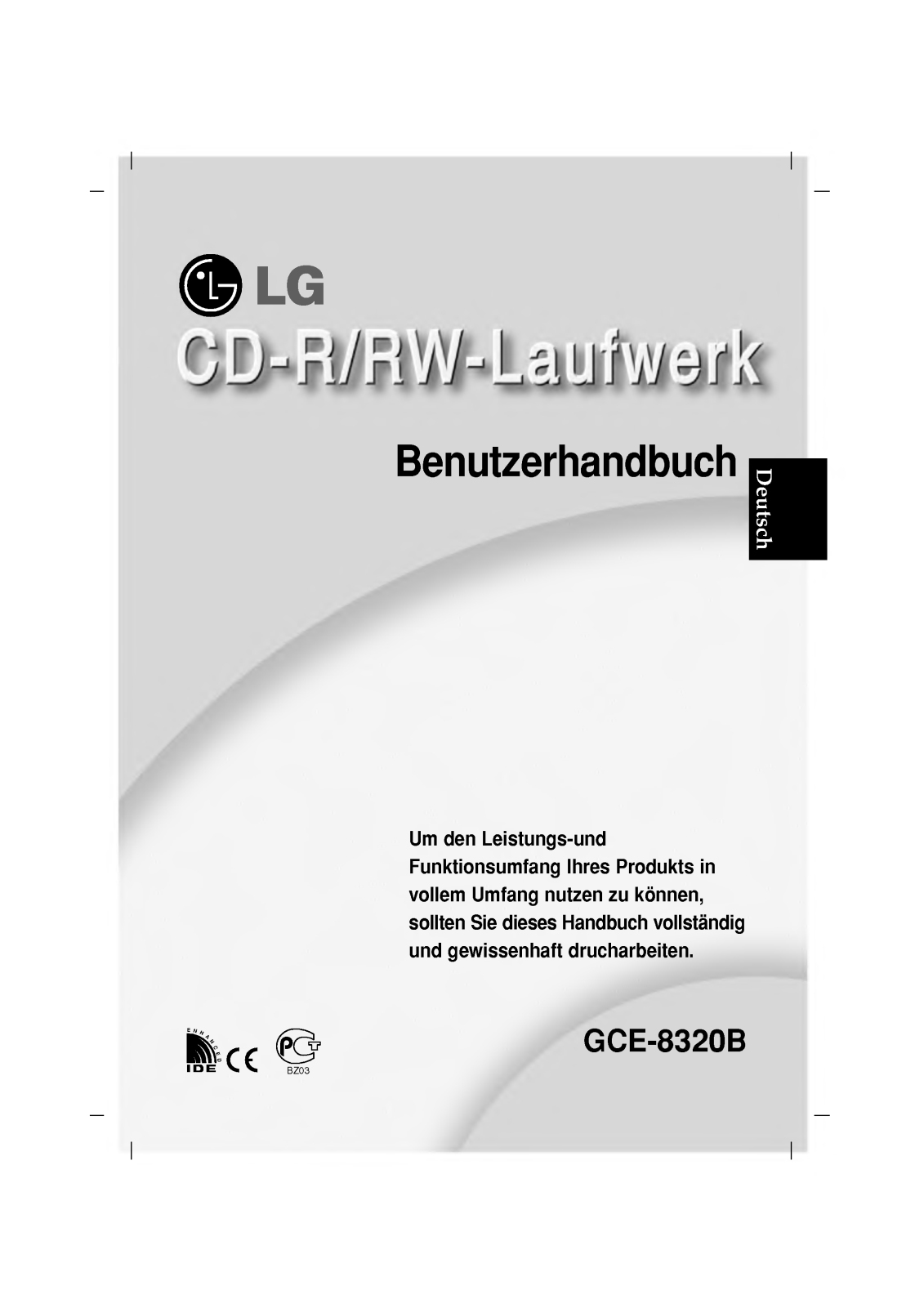 Lg GCE-8320B User Manual