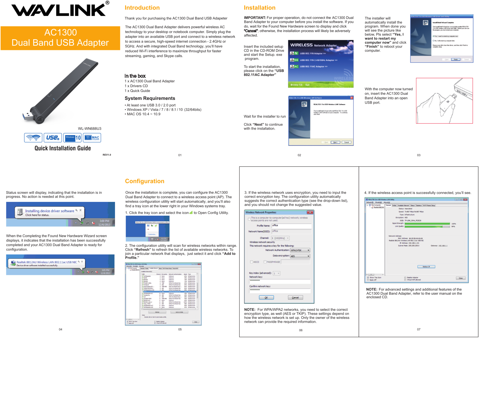 Wavlink WL-WN688U3 User Manual