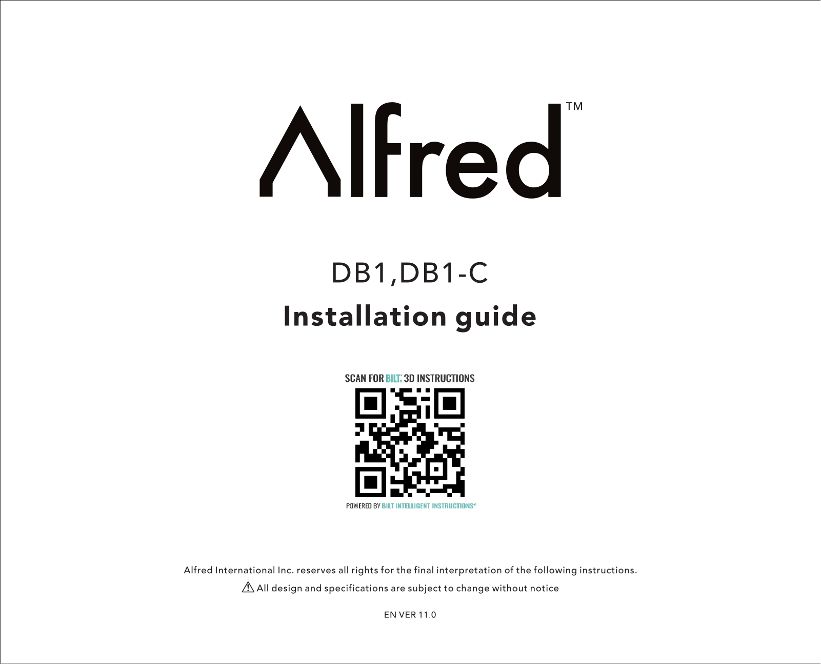 Alfred DB1, DB1-C Installation Manual - ManualMachine.com