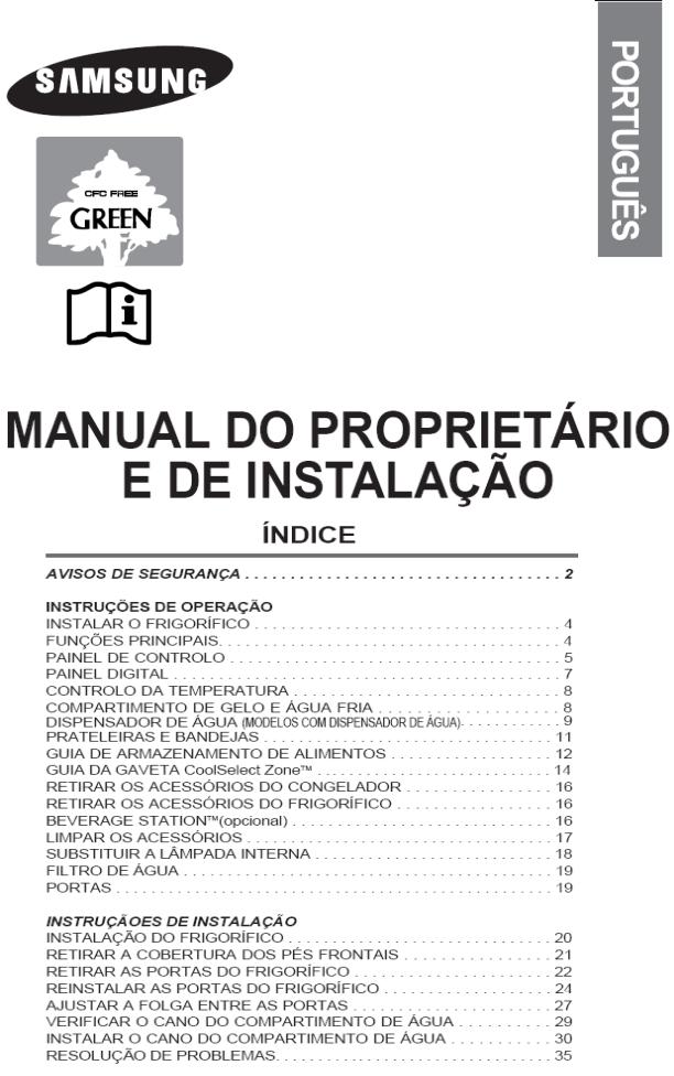 Samsung RS21FGRS, RS21KPSV, RS21KLSG, RS23FGRS, RS21FCSW User Manual