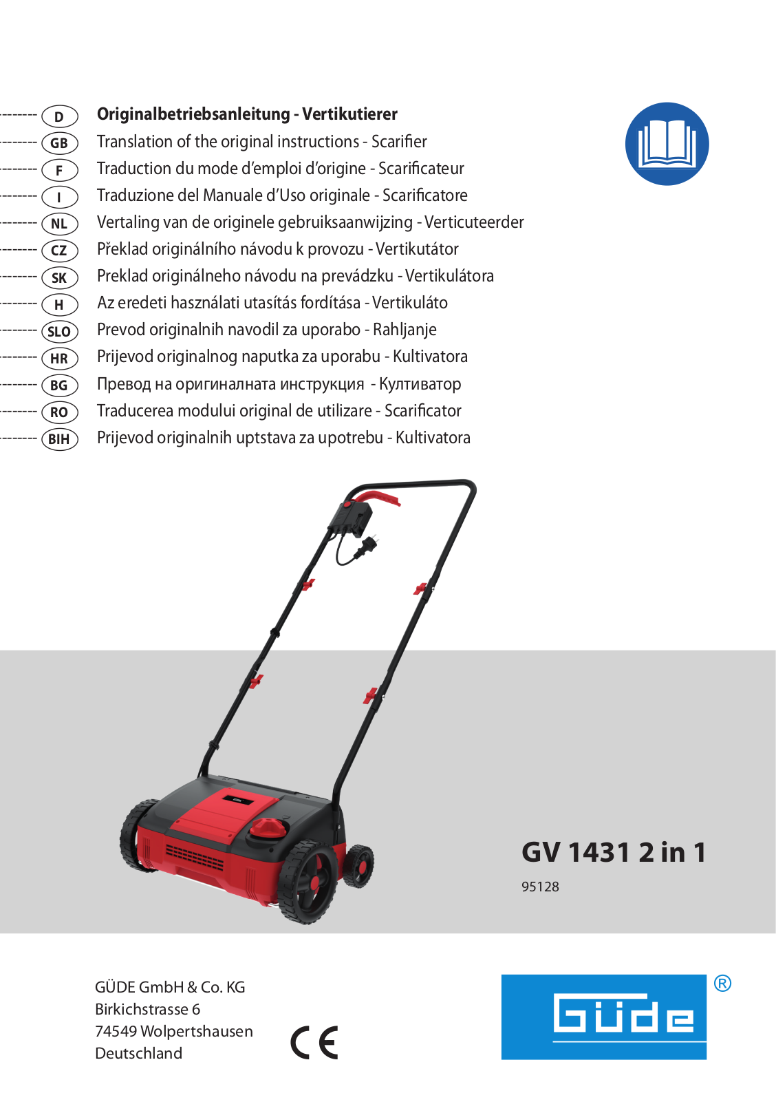 Gude GV 1431 User guide - ManualMachine.com