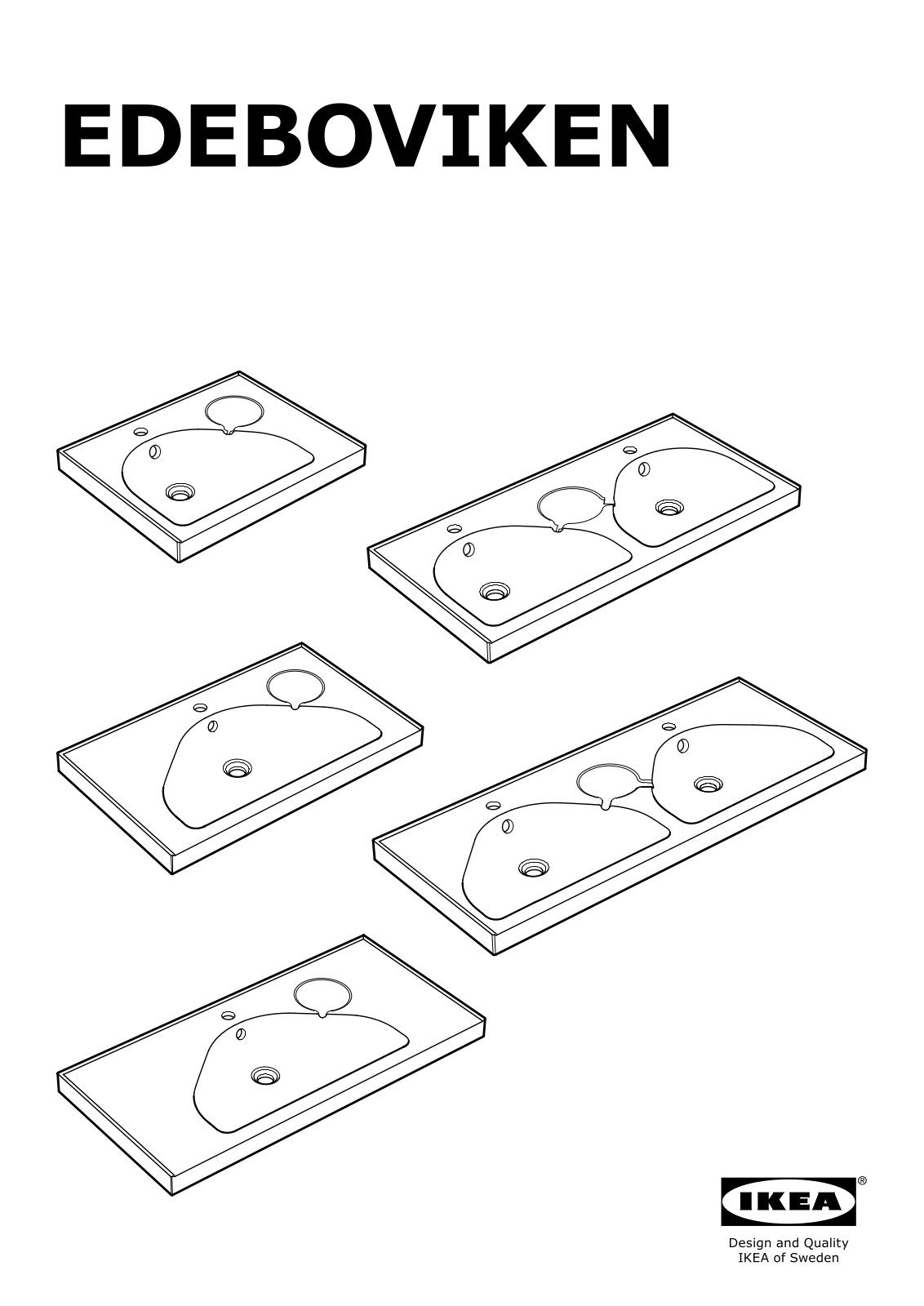 Ikea S69903389, S89903393, S99903397, S19903396, 60226176 Assembly instructions