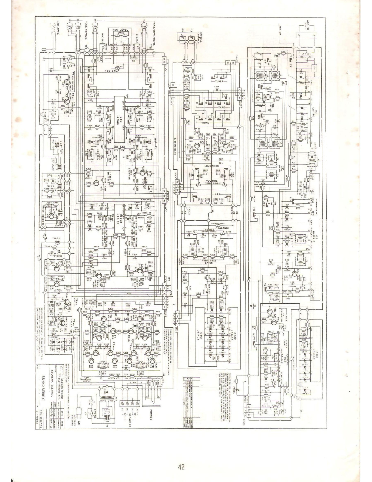 CCE SS440 Serie C Schematic