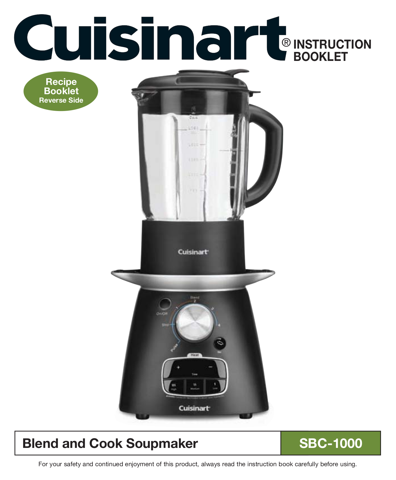 Cuisinart SBC1000 User Manual