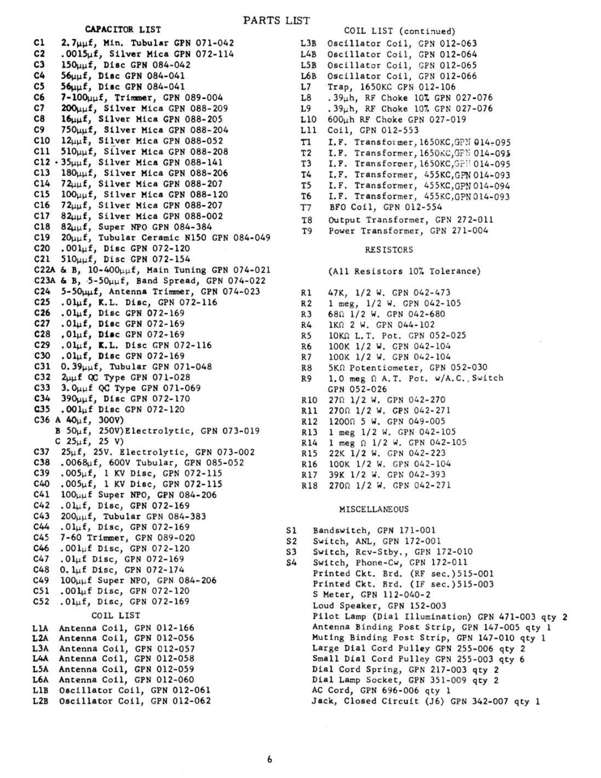 GONSET GR-212 User Manual (PAGE 06)