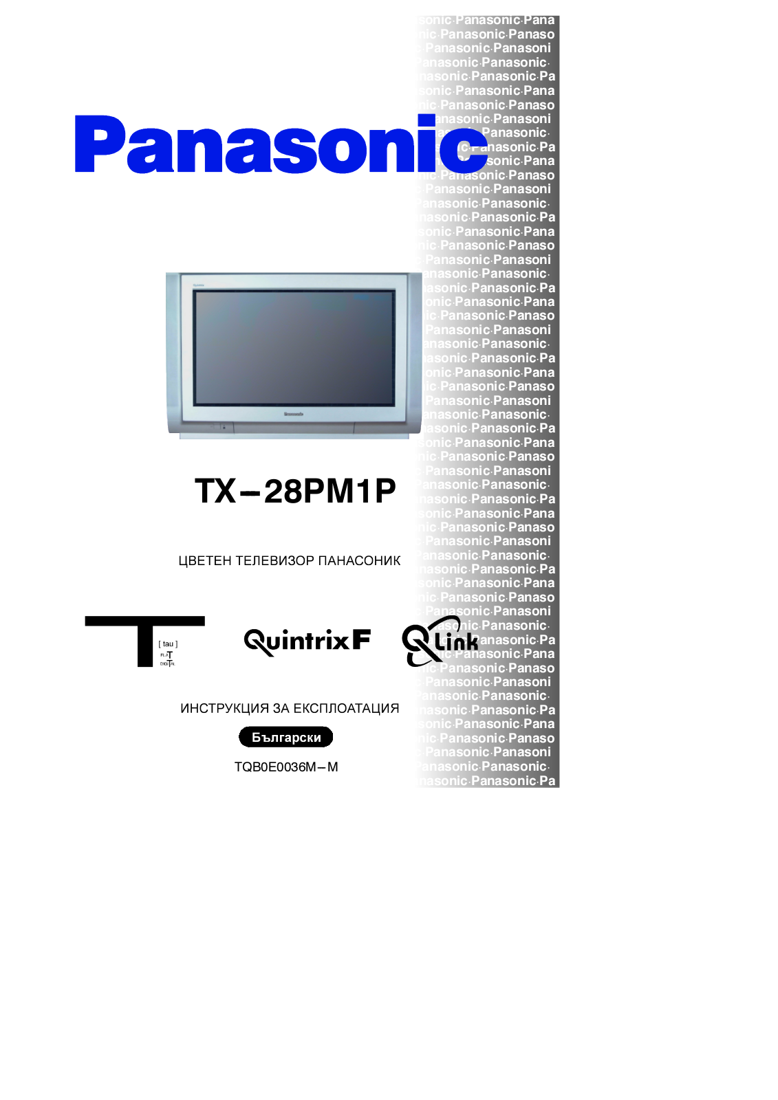 PANASONIC TX-28PM1P User Manual