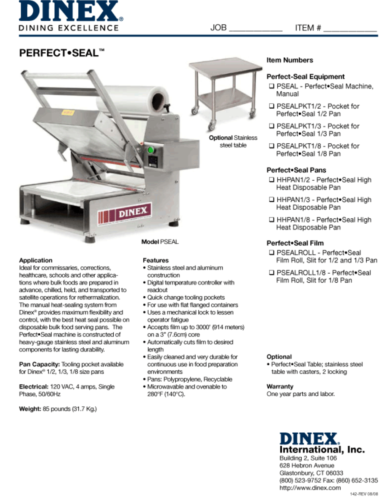 Dinex HHPAN1-3 User Manual