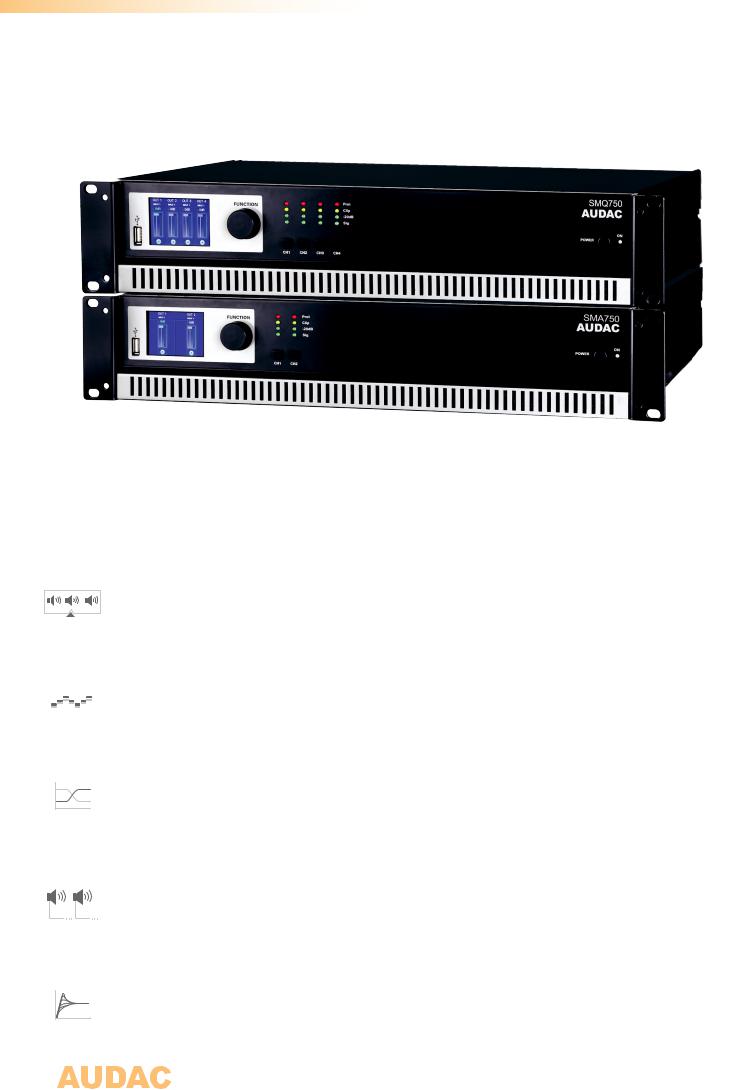 Audac SMQ500, SMQ350, SMA750, SMA500, SMA350 User Manual