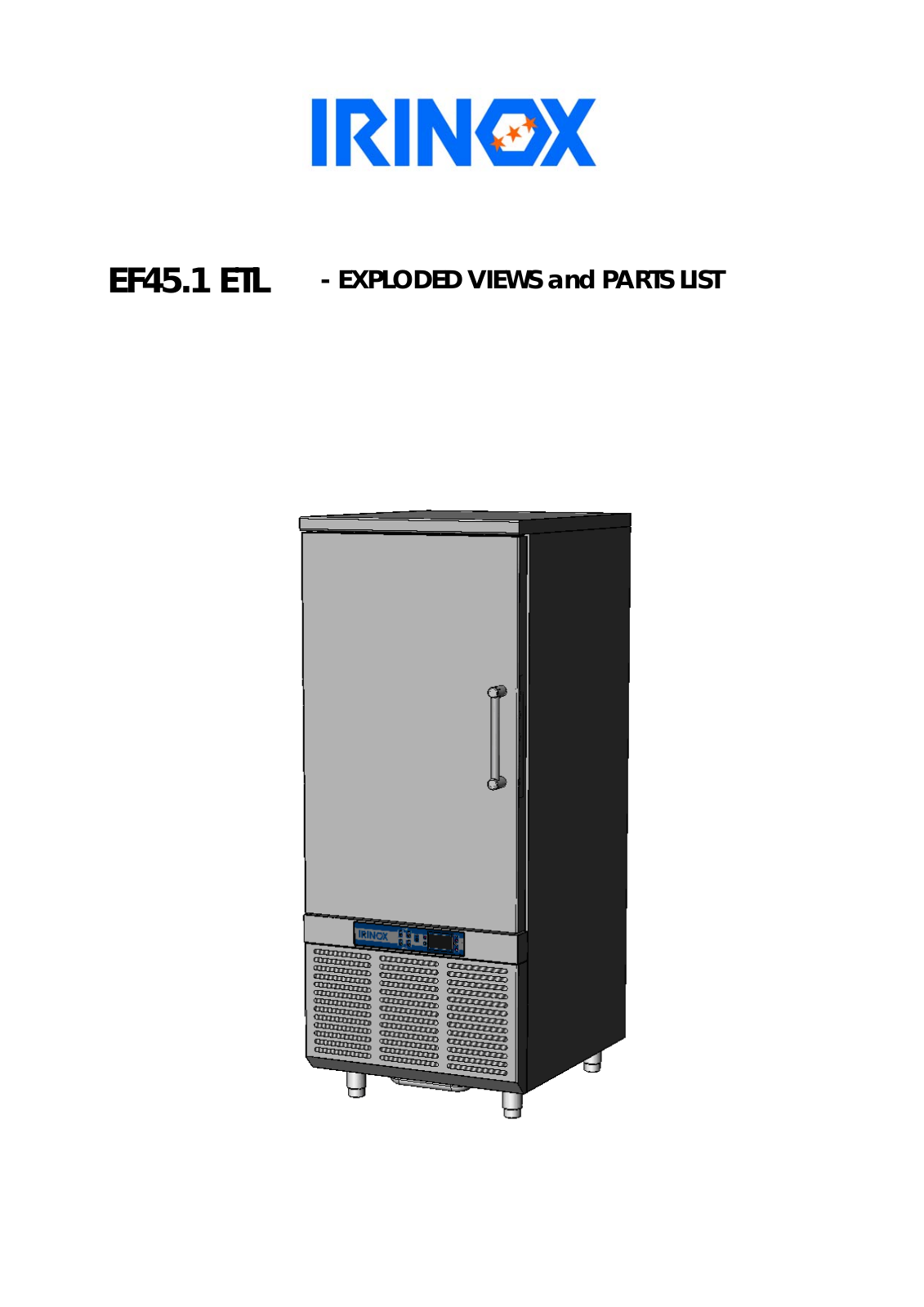 Irinox EF45.1 ETL Parts List