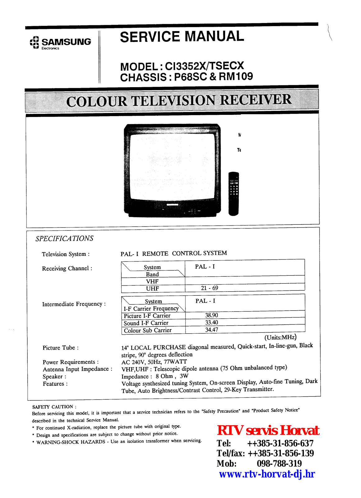 Samsung CB5051 Schematic