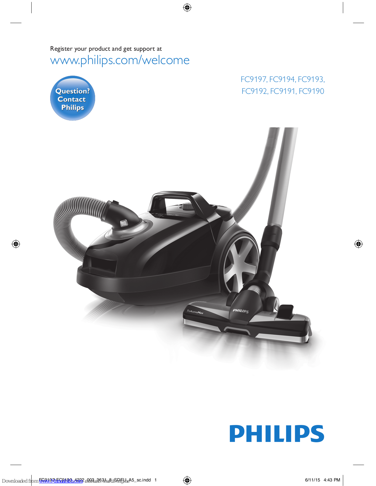 Philips FC9197, FC9194, FC9193, FC9192, FC9191 User Manual - ManualMachine.com