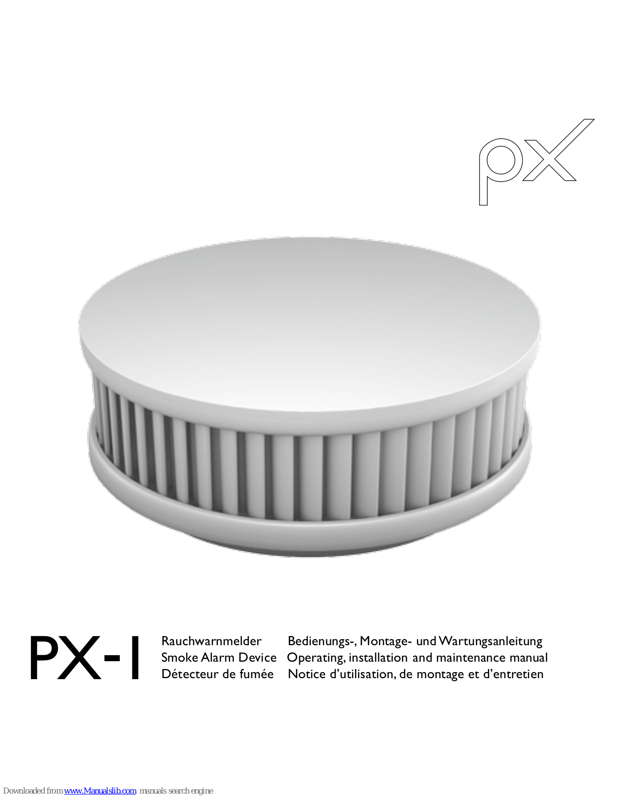 Pirexx PX-1 Operating, Installation And Maintenance Manual - ManualMachine.com