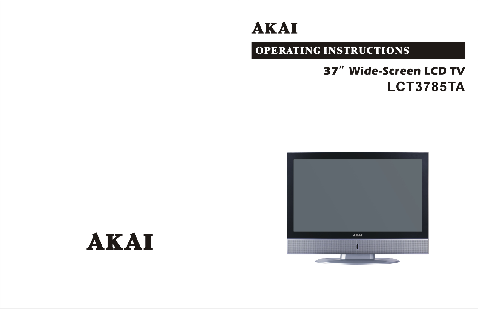 Akai LCT3785TA User Manual