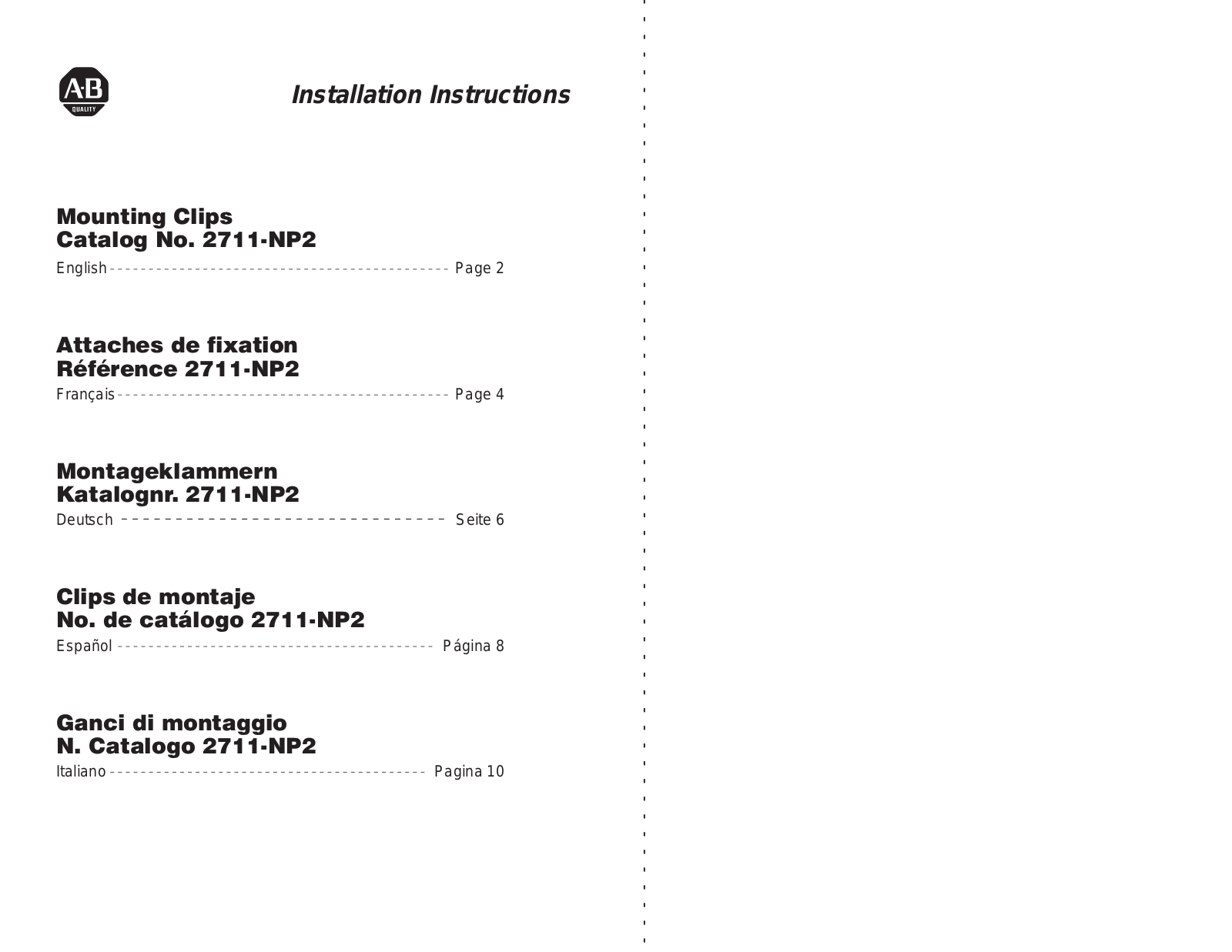 Rockwell Automation 2711-NP2 User Manual