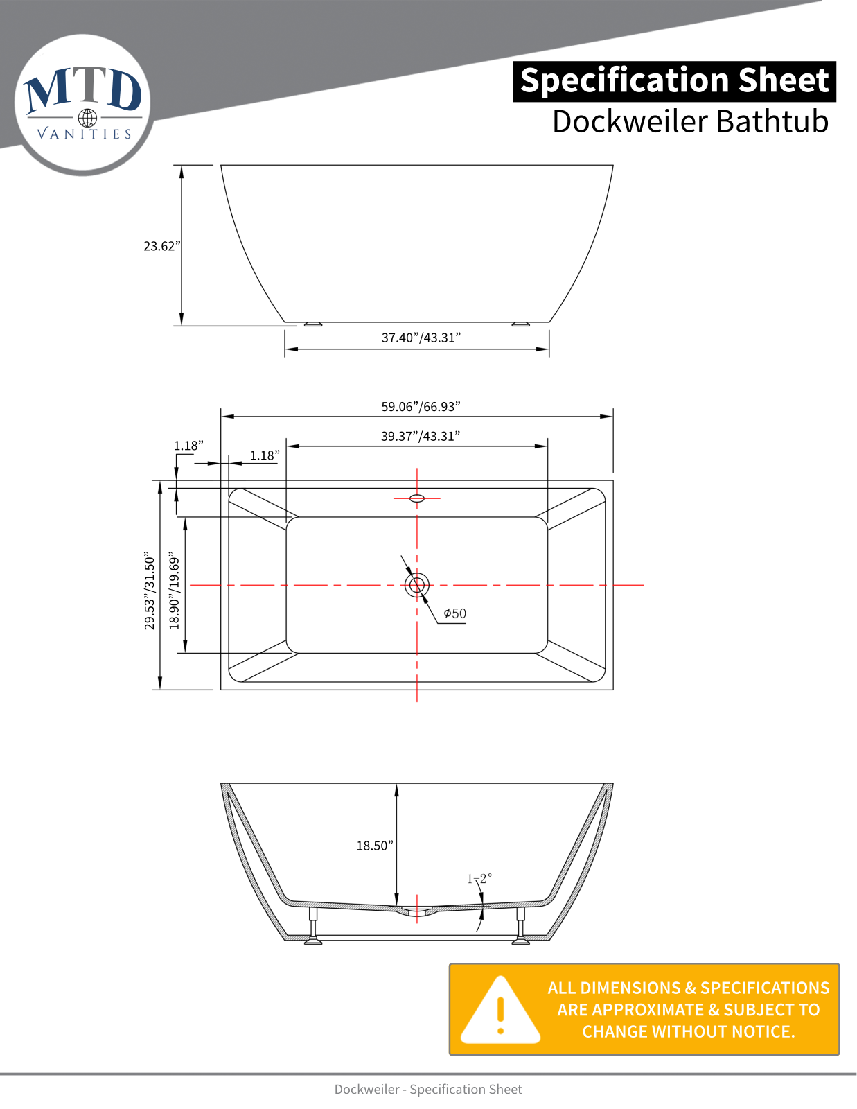 MTD Vanities MTVT1266 Specifications - ManualMachine.com