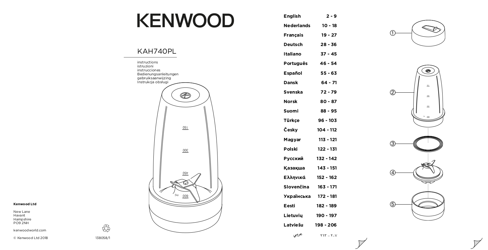 Kenwood KAH740PL User Manual