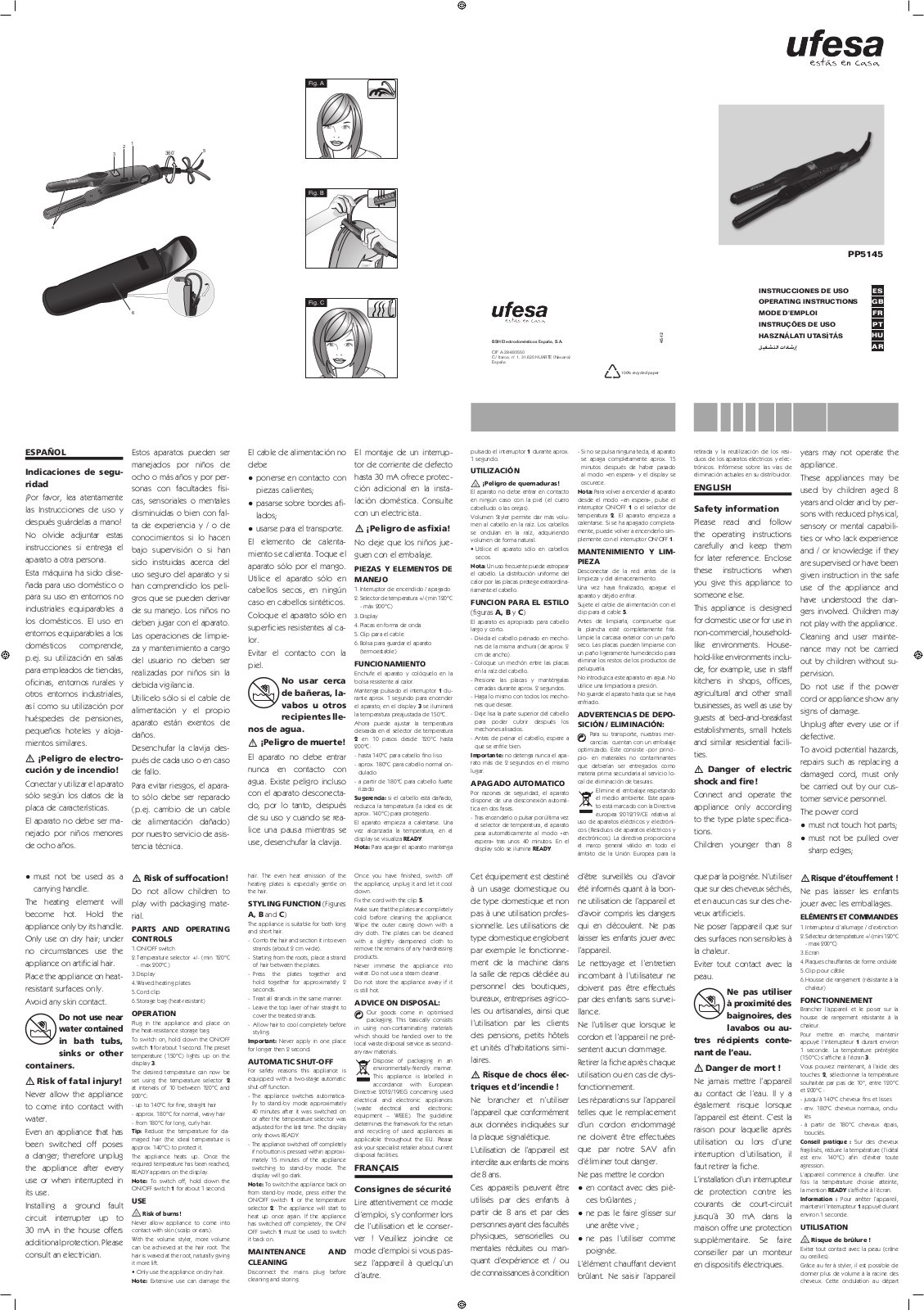 Ufesa PP5145 User Manual