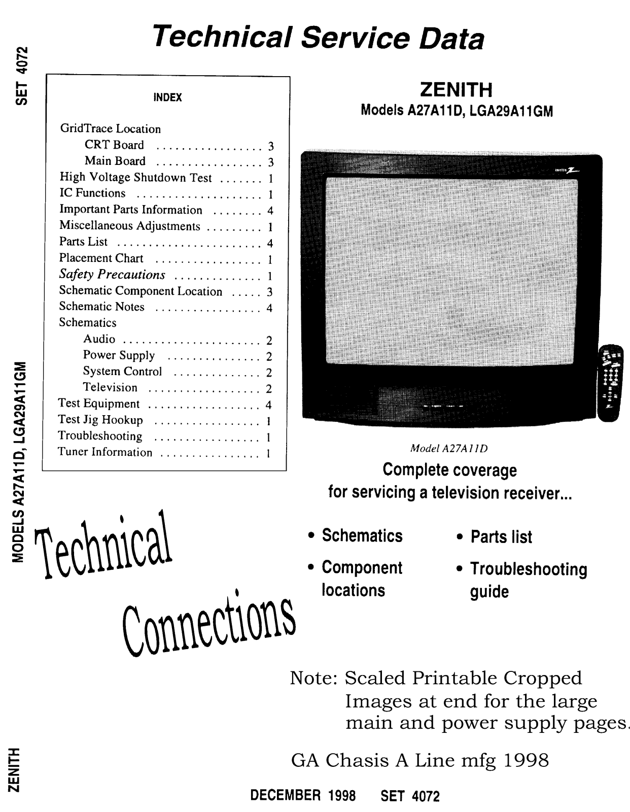 Zenith A27A11 Diagram