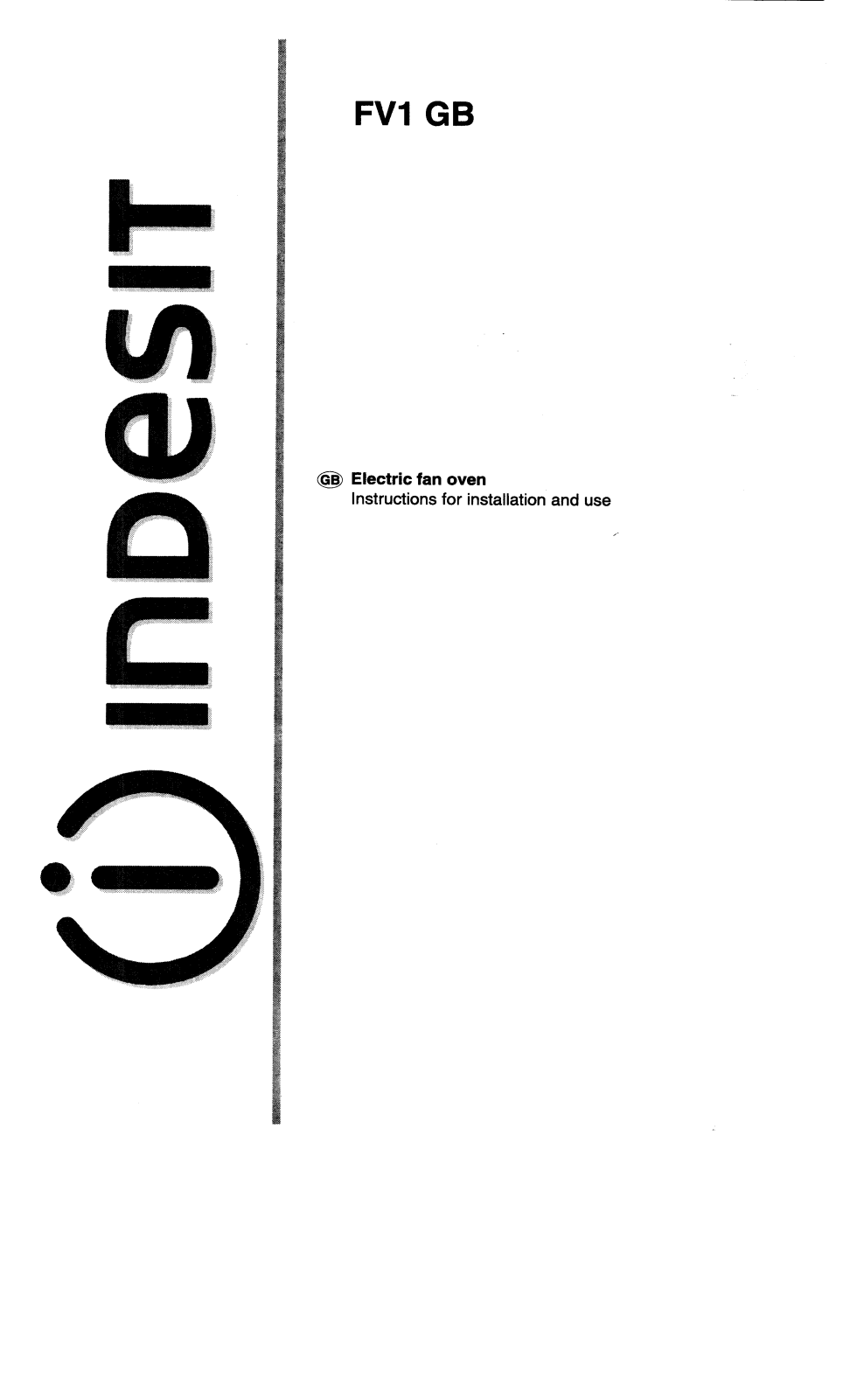 Indesit FV1 GB User Manual