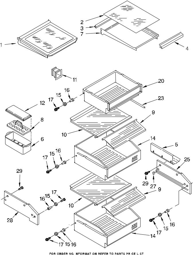 KitchenAid KSSS42QJW00 Parts List