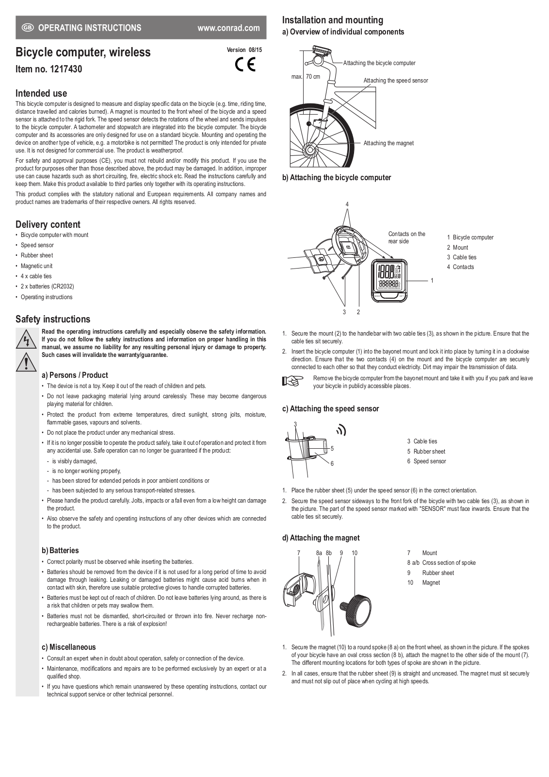 iSport C016 User guide