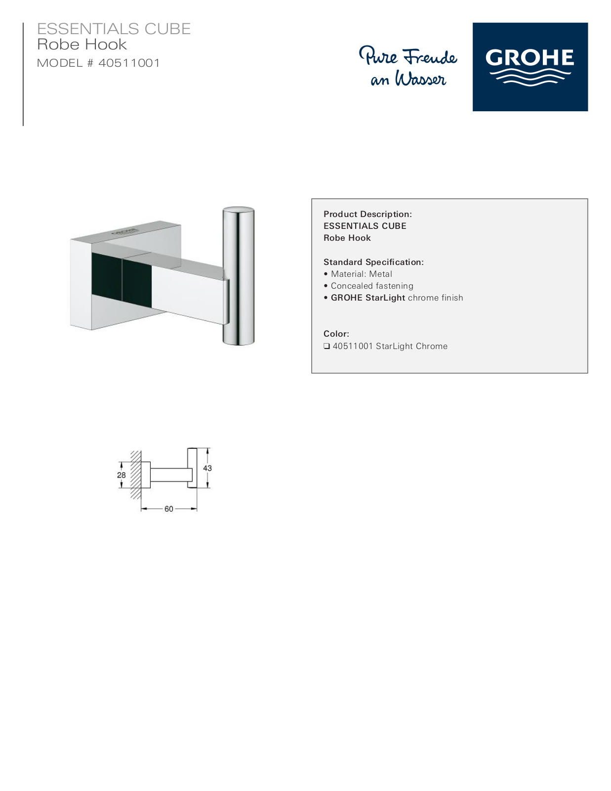 GROHE GRH5405 Specifications - ManualMachine.com