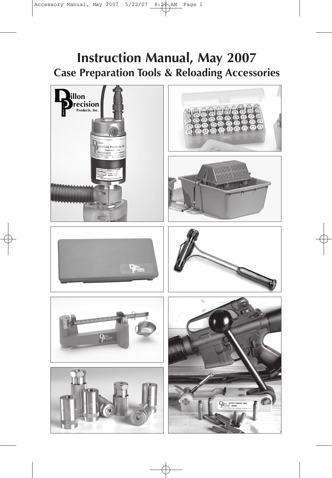 Dillon Precision Case Preparation Tools User Manual