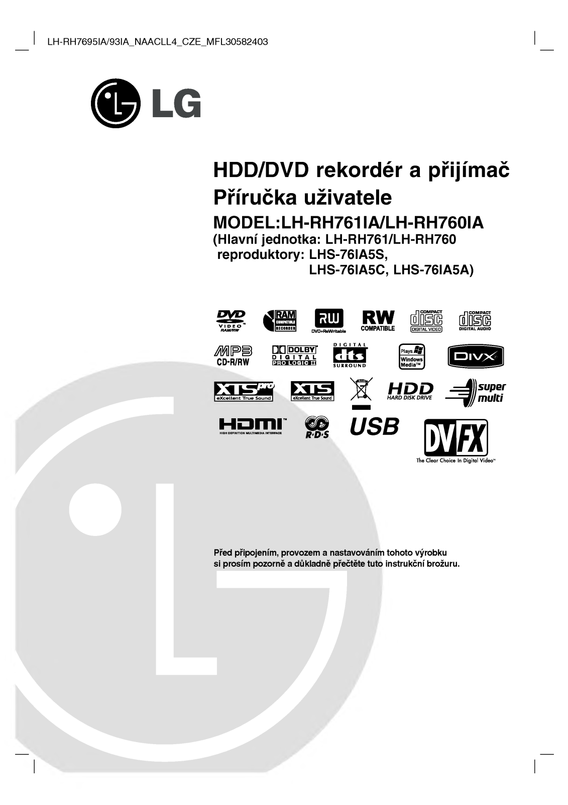 Lg LH-RH761IA User Manual