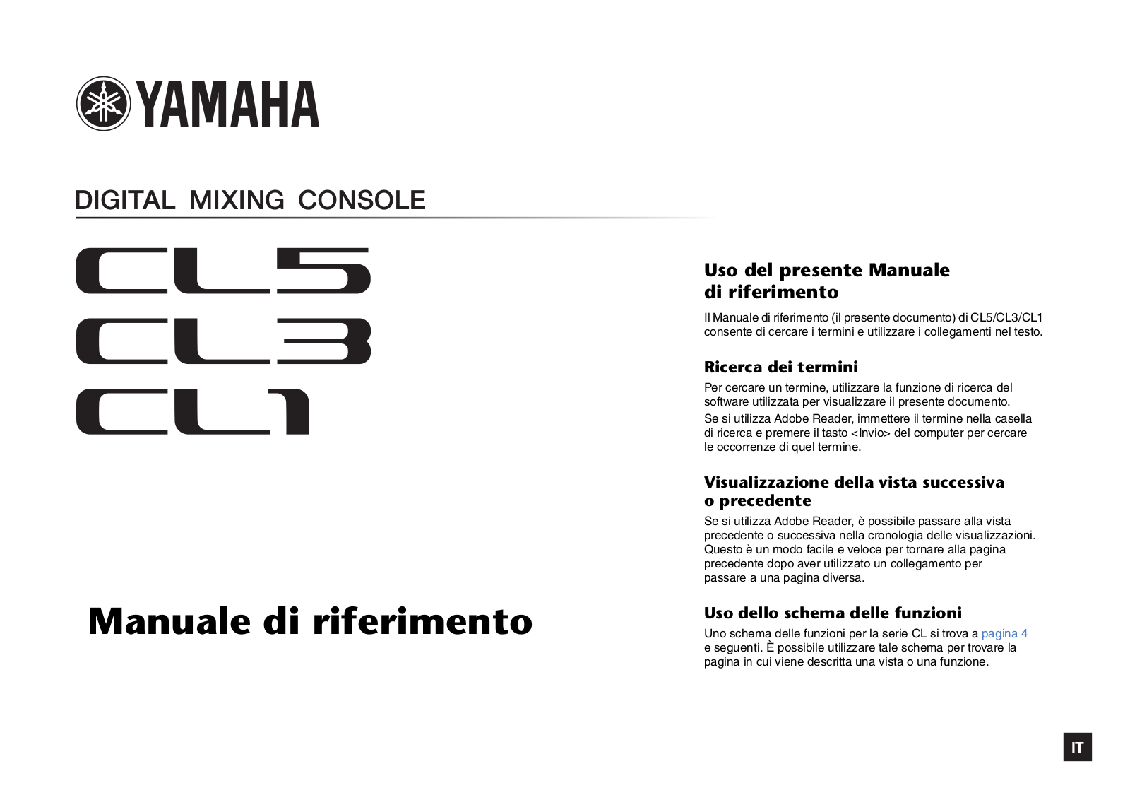 Yamaha CL5, CL3, CL1 User Manual