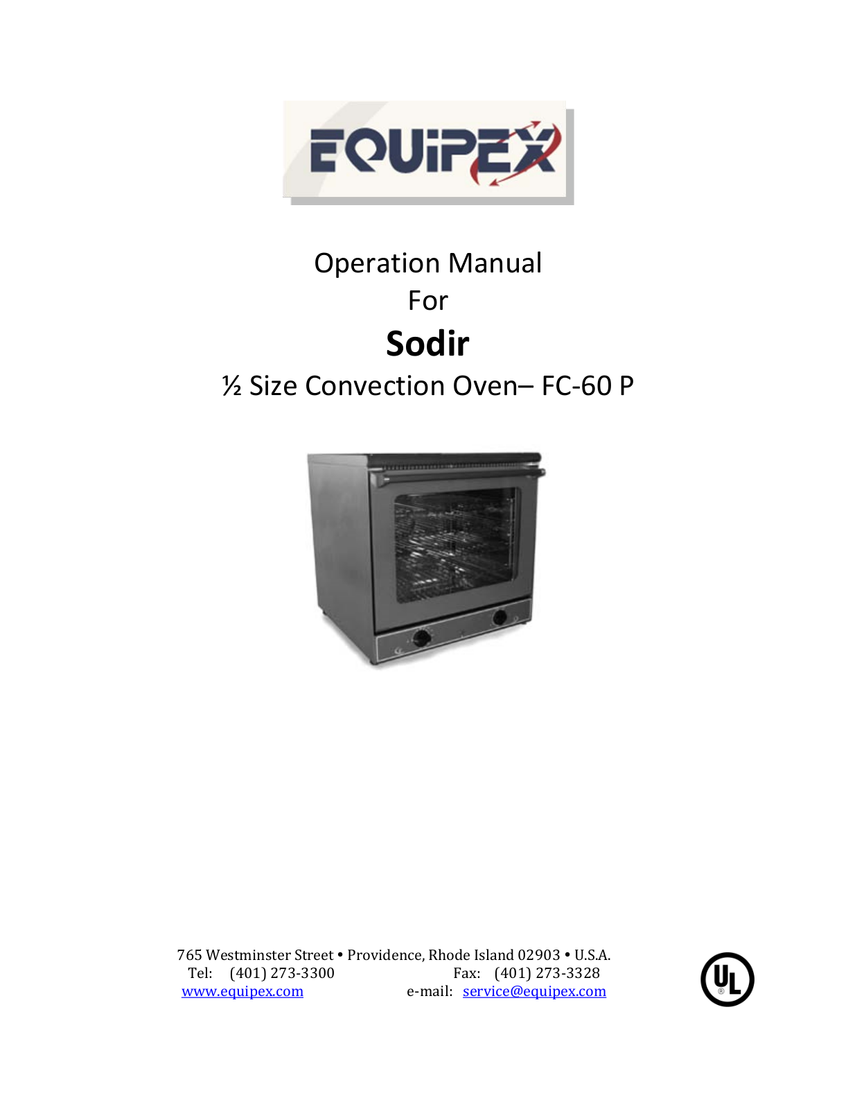 Equipex FC-60P Installation  Manual