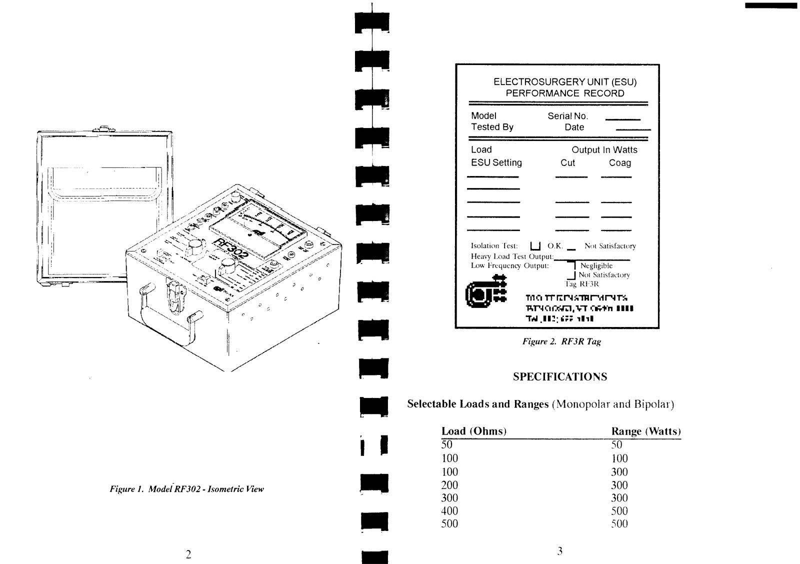 Bio-Tek RF-302 Specifications