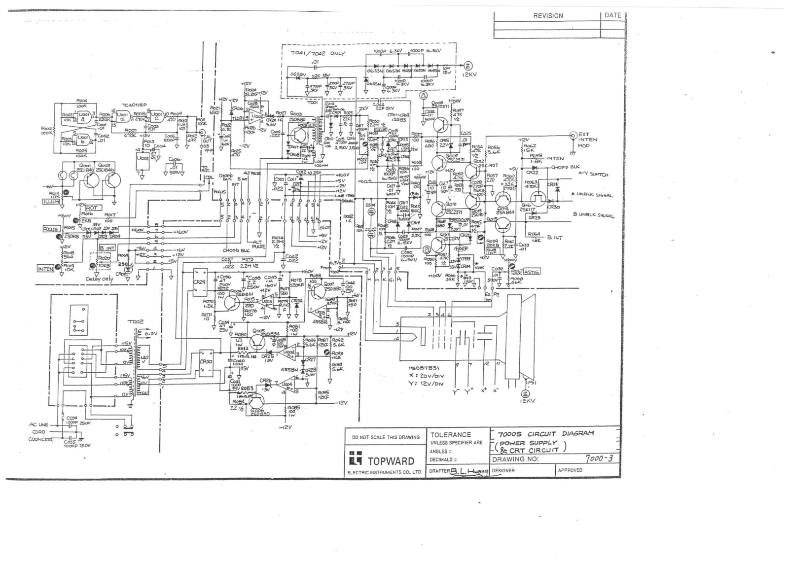 Topwards 7042, 7041, 7022, 7021 Cirquit Diagram