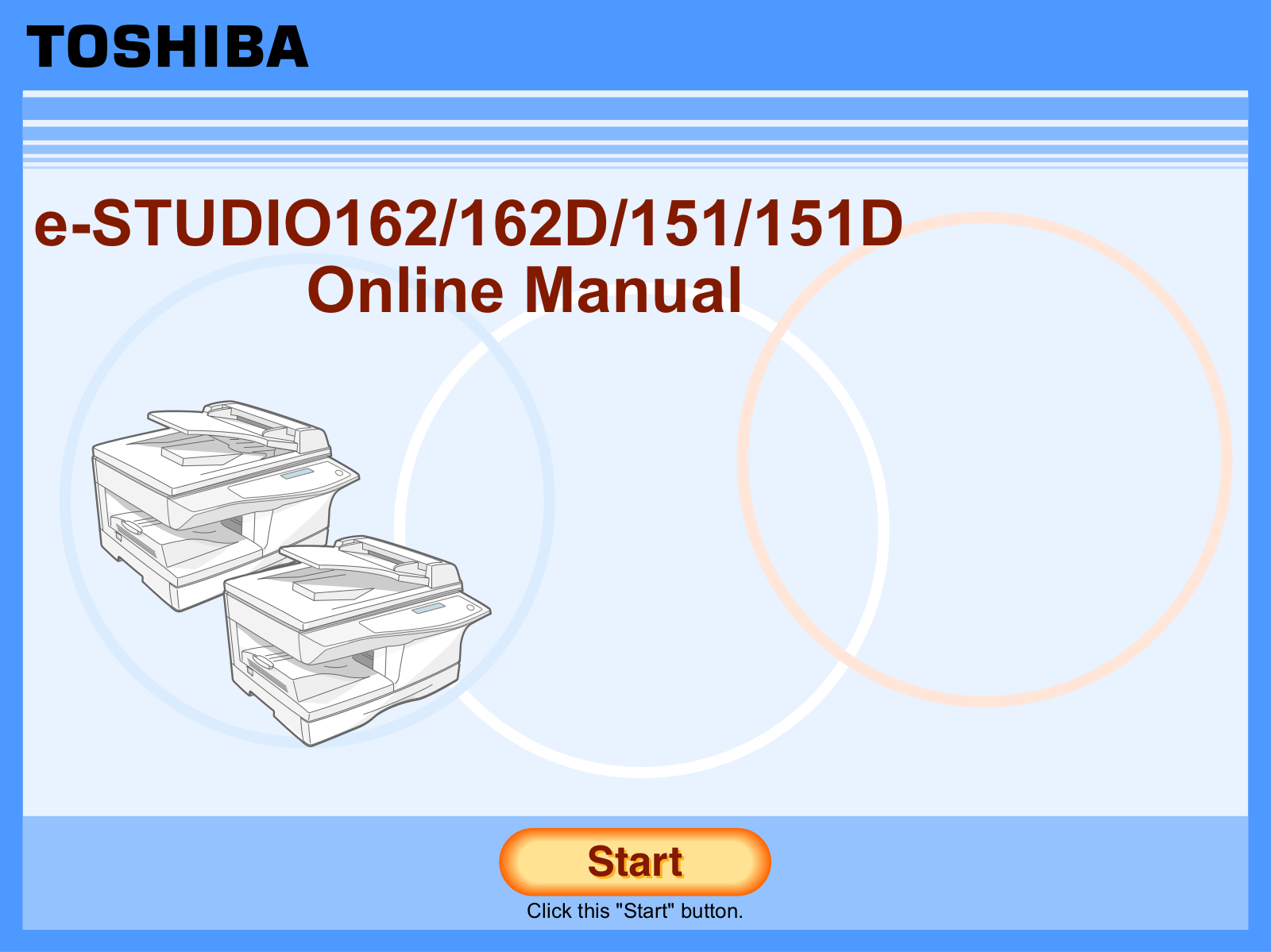 TOSHIBA 162, 162D, 151, 151D User Manual