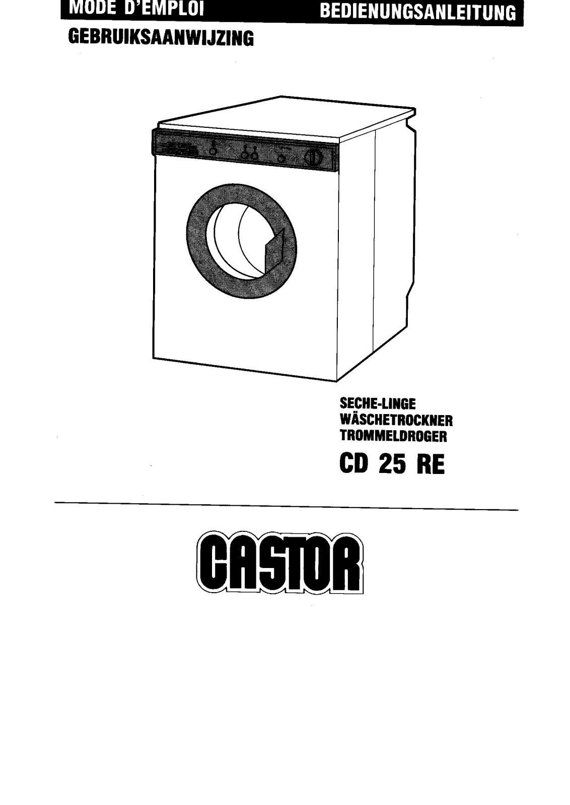 Castor CD25RE User Manual