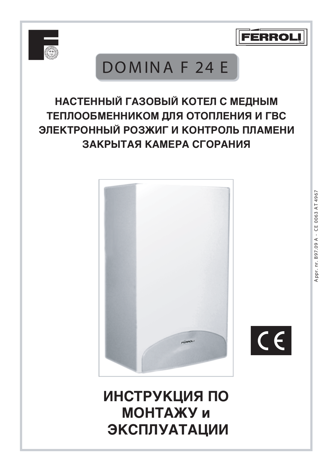 Ferroli Domina F 24 User Manual