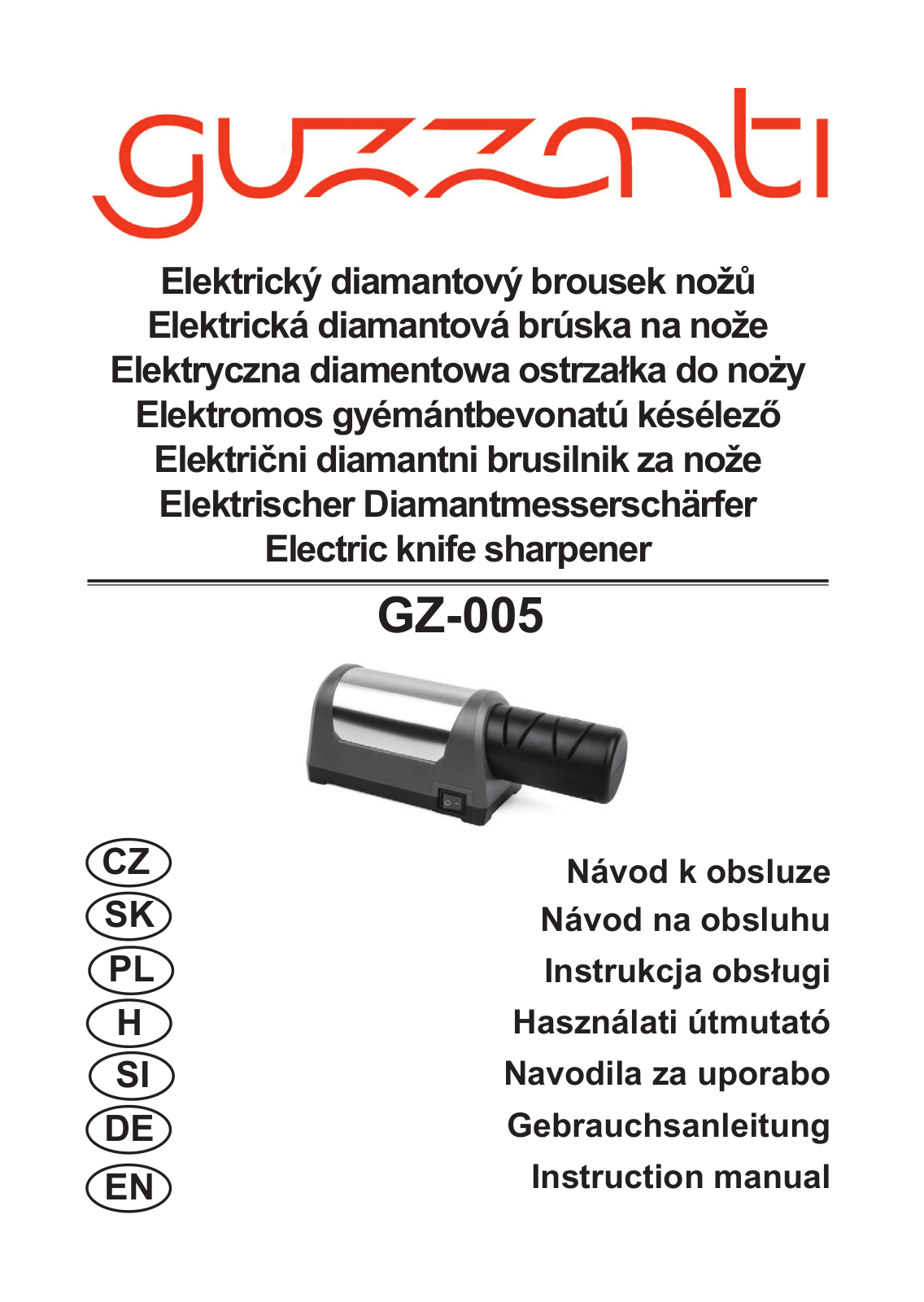 Guzzanti GZ 005 User Manual