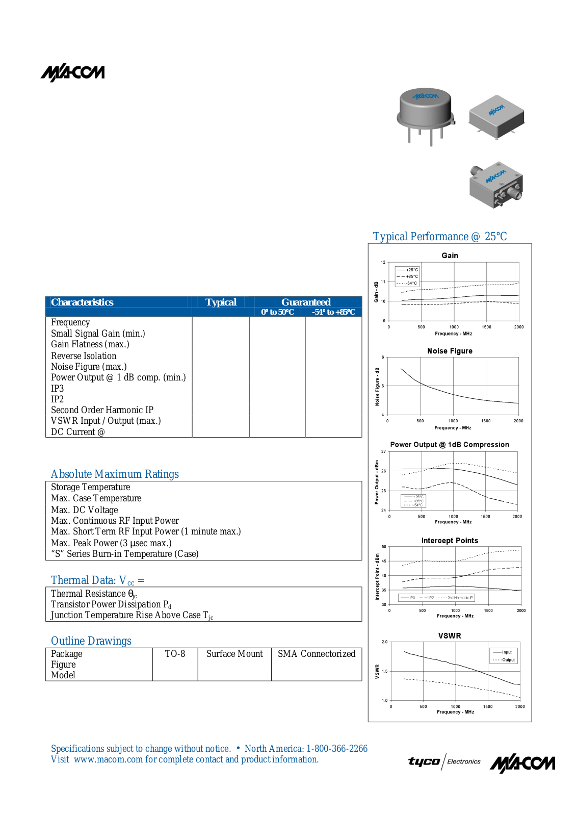 Datasheet PA2010, SMPA2010 Datasheet (M A COM) - ManualMachine.com