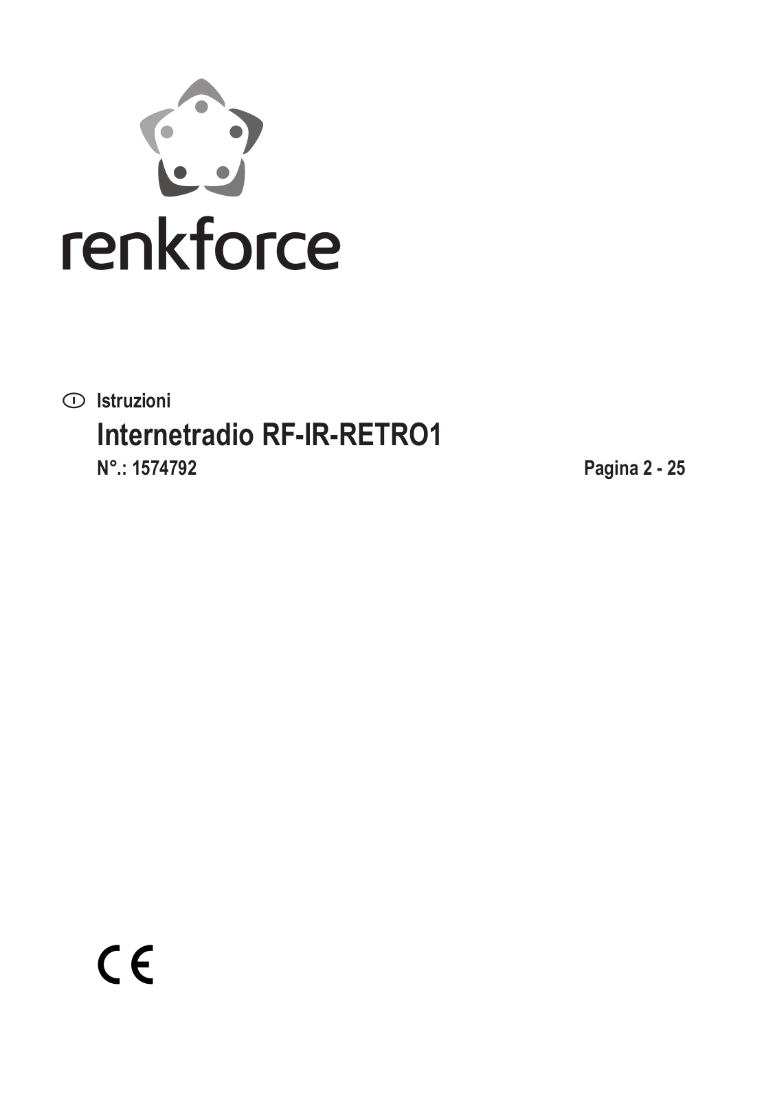 Renkforce 1574792 Operating Instructions