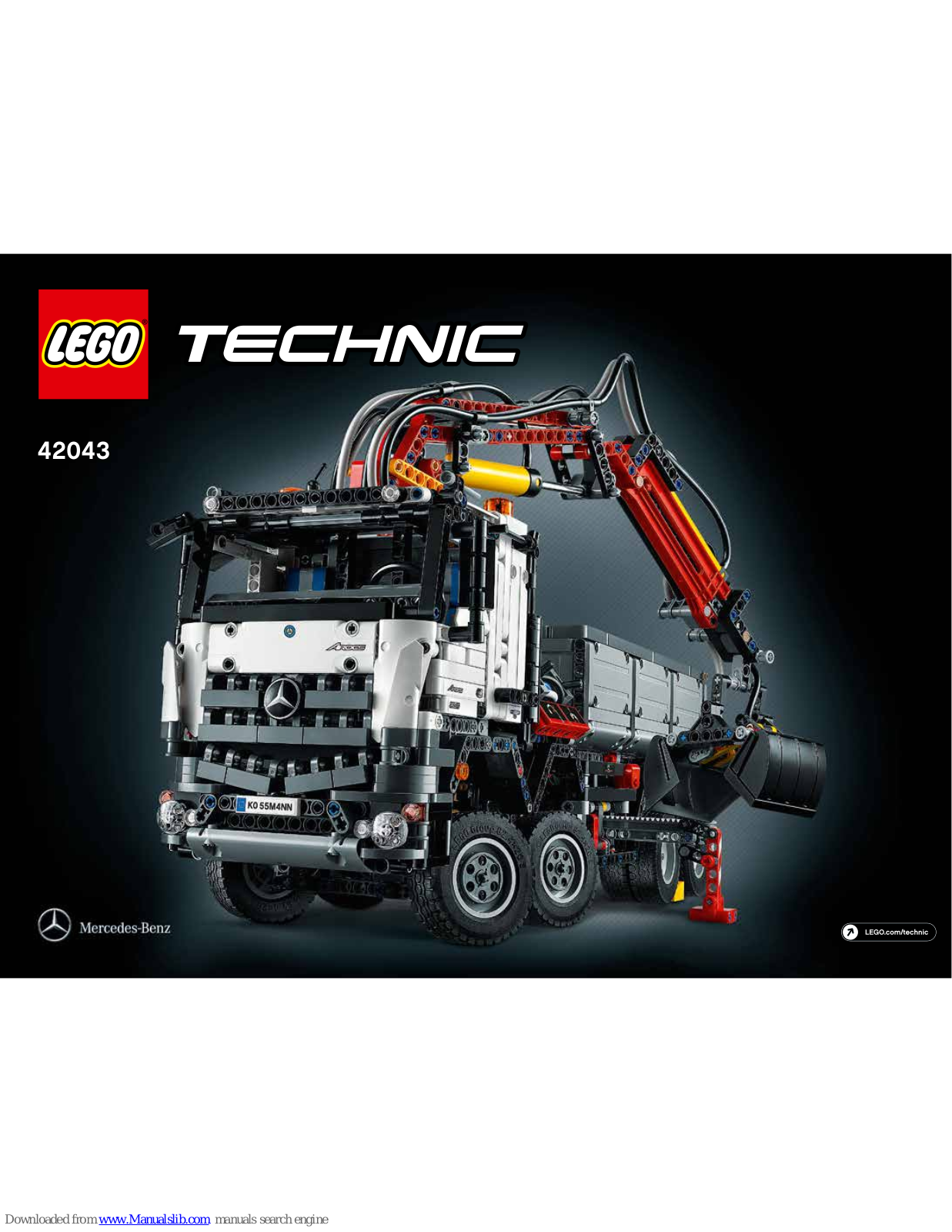 LEGO TECHNIC 42043, Mercedes-Benz Arocs 3245 Building Instructions