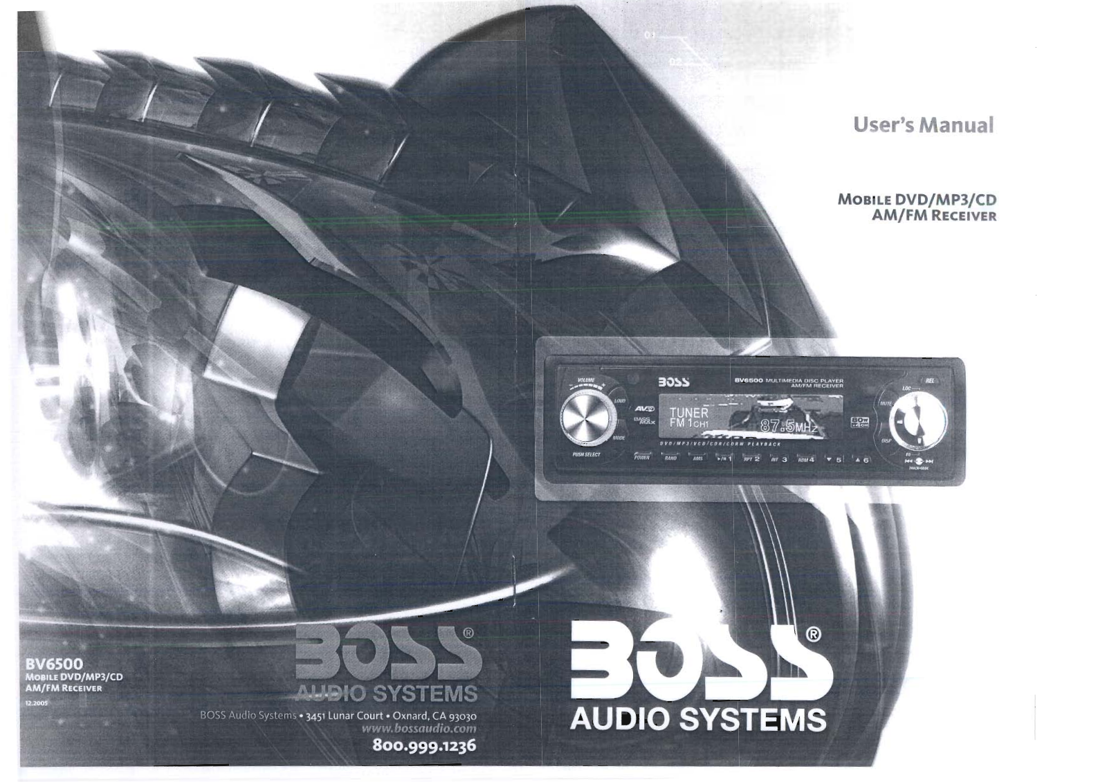 BOSS BV6500 User Manual