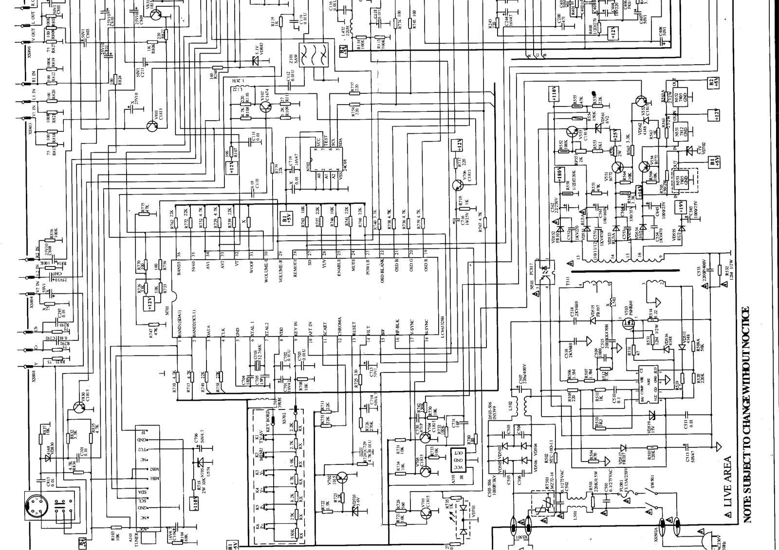 Hyundai HF2210, SL2130, KD019 Schematic