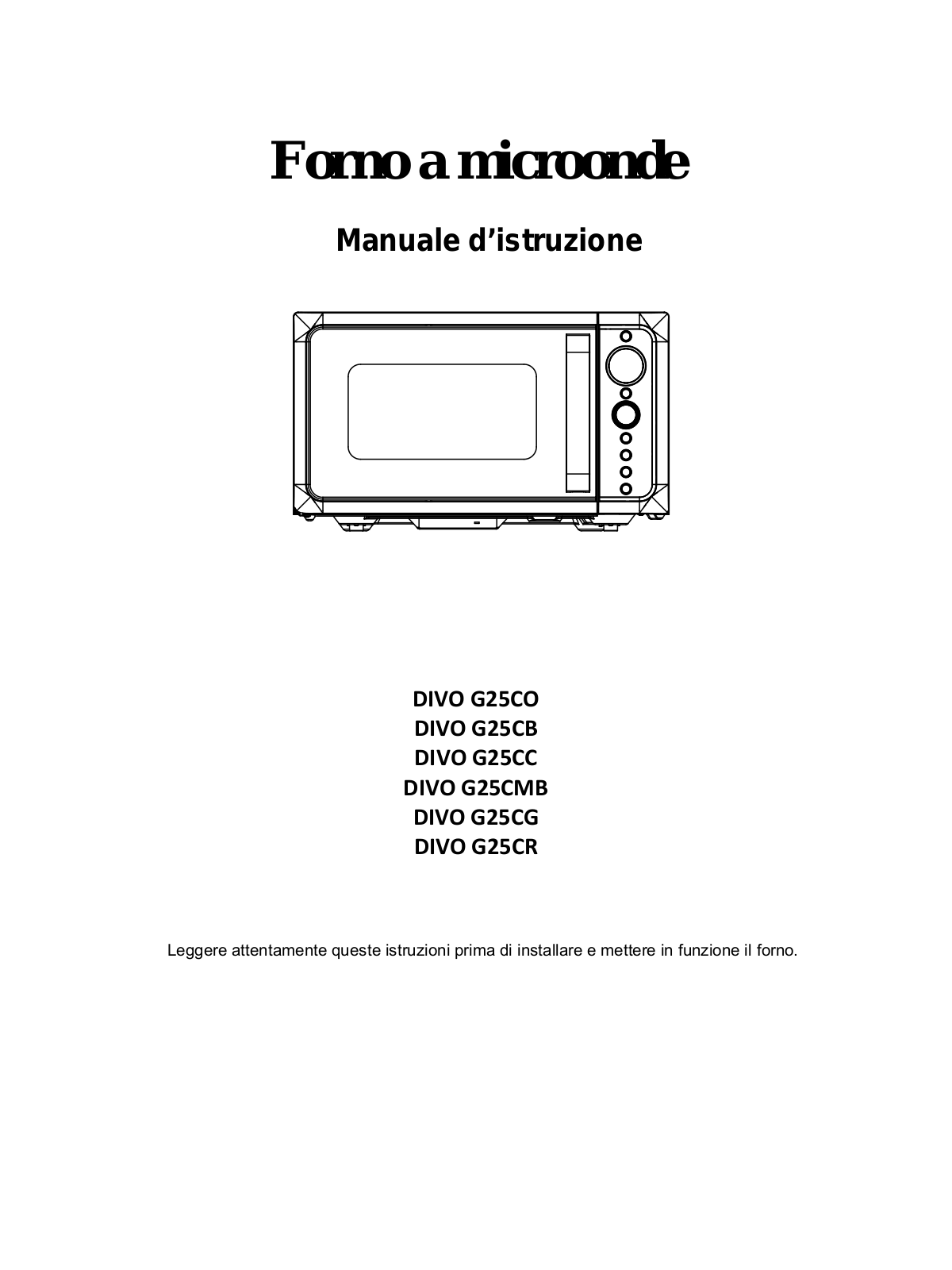 Candy DIVO G25CR User Manual