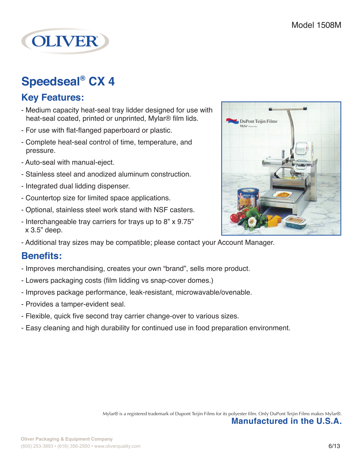 Oliver 1508-M User Manual