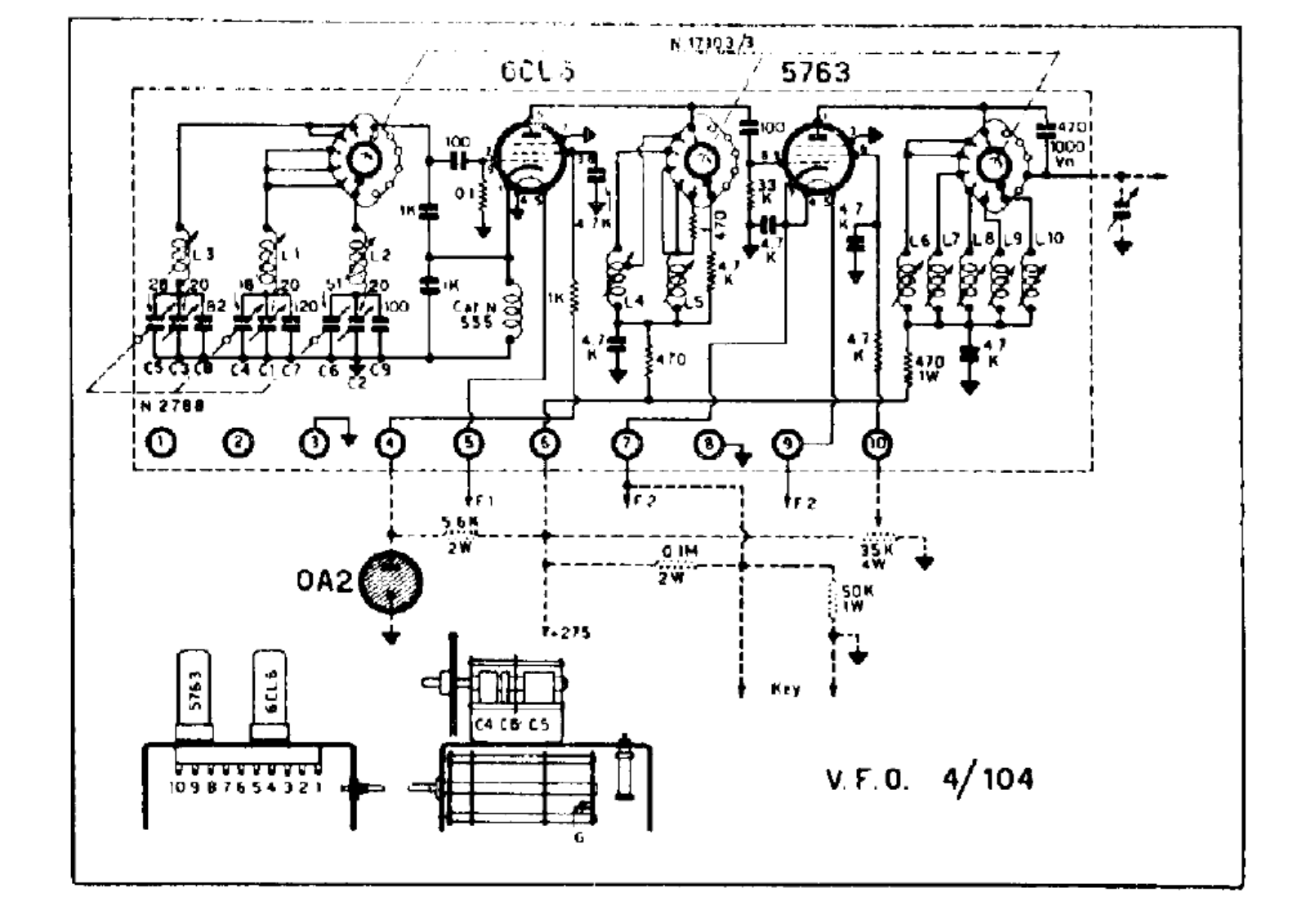 Geloso vfo 4 104 schematic