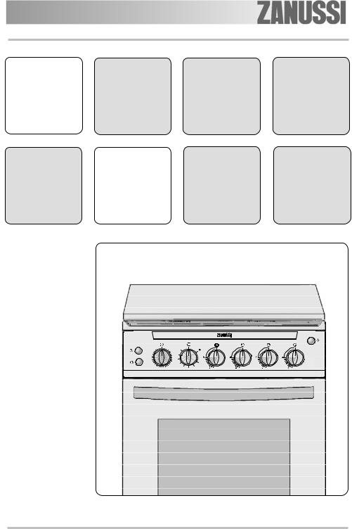 Zanussi ZCG550GW User Manual