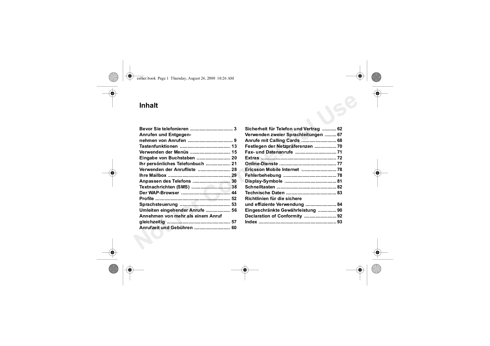 Sony ericsson T20S User Manual