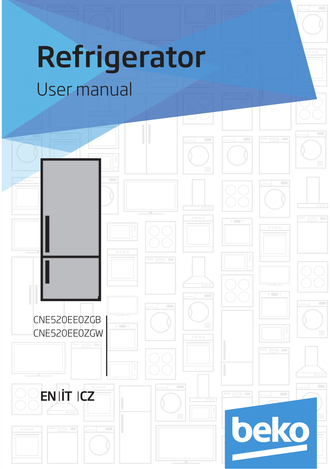 Beko CNE520EE0ZGB, CNE520EE0ZGW User manual